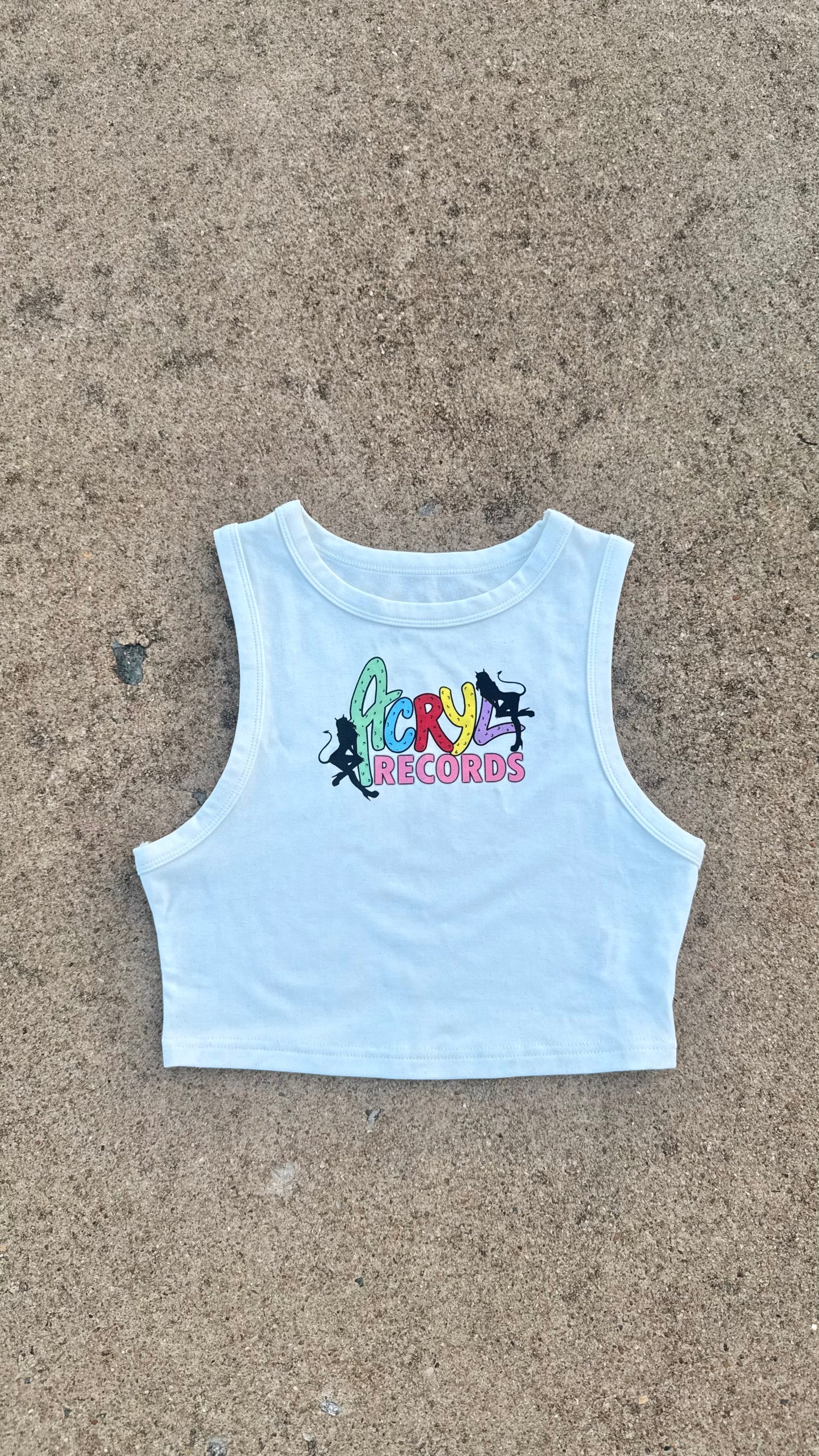 "Acryl Records" Crop-top